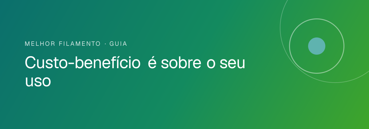 Custo-benefício é sobre o seu uso